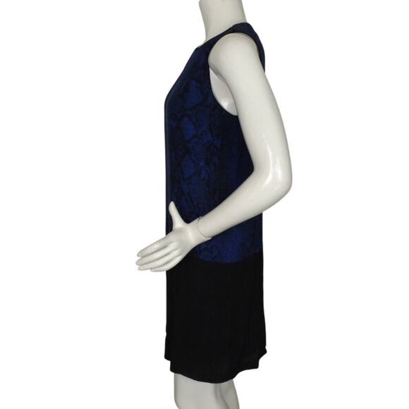REBECCA TAYLOR Dress, 4, Black/Blue snake print, Short/Mini, Sleeveless - Picture 9 of 13
